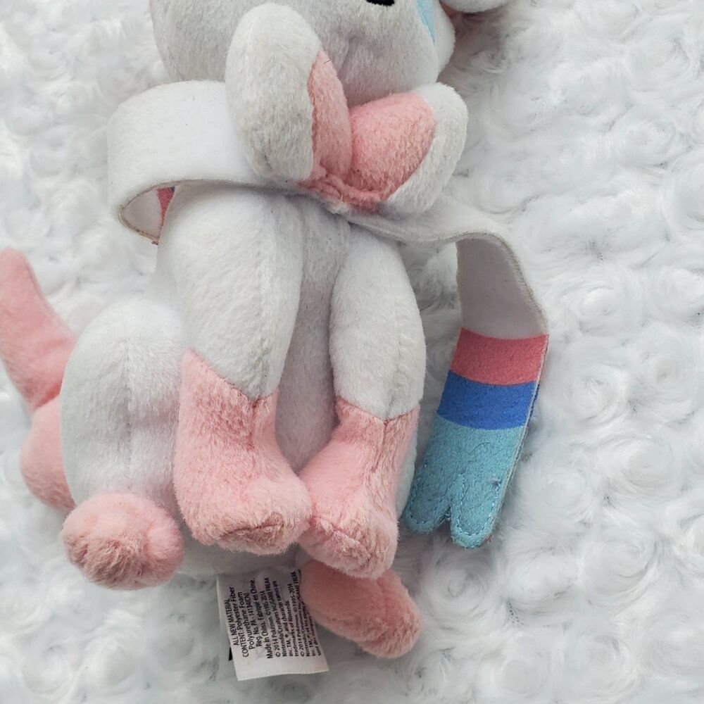 Tomy Sylveon Plush Toy Small (6-14 Pink Embroidered blue eyes tush tag